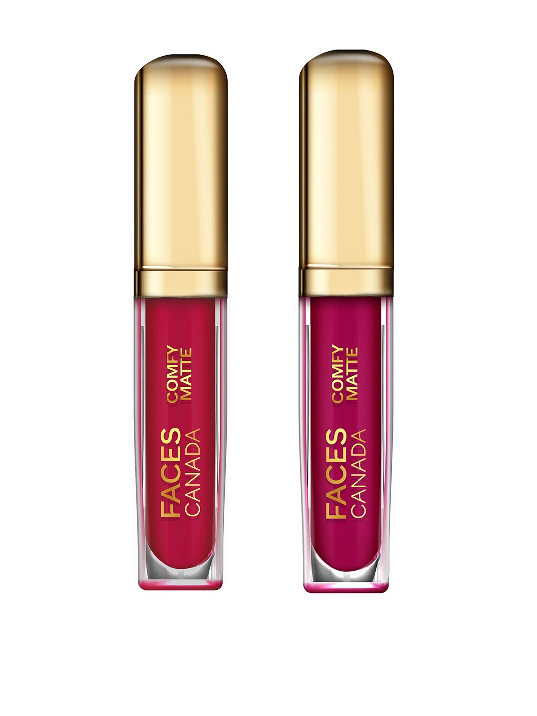

FACES CANADA Set of 2 Comfy Matte Lip Colors - Any Day Now 04 & On My Way 01, Red
