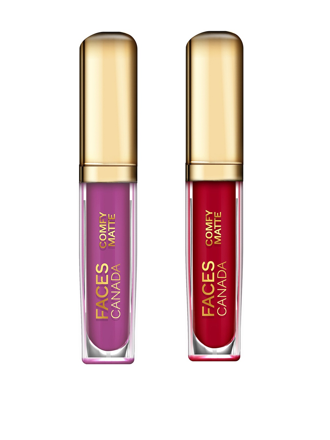 

FACES CANADA Set of 2 Comfy Matte Lip Colors - Getting Ready 02 & End Of Story 03, Red