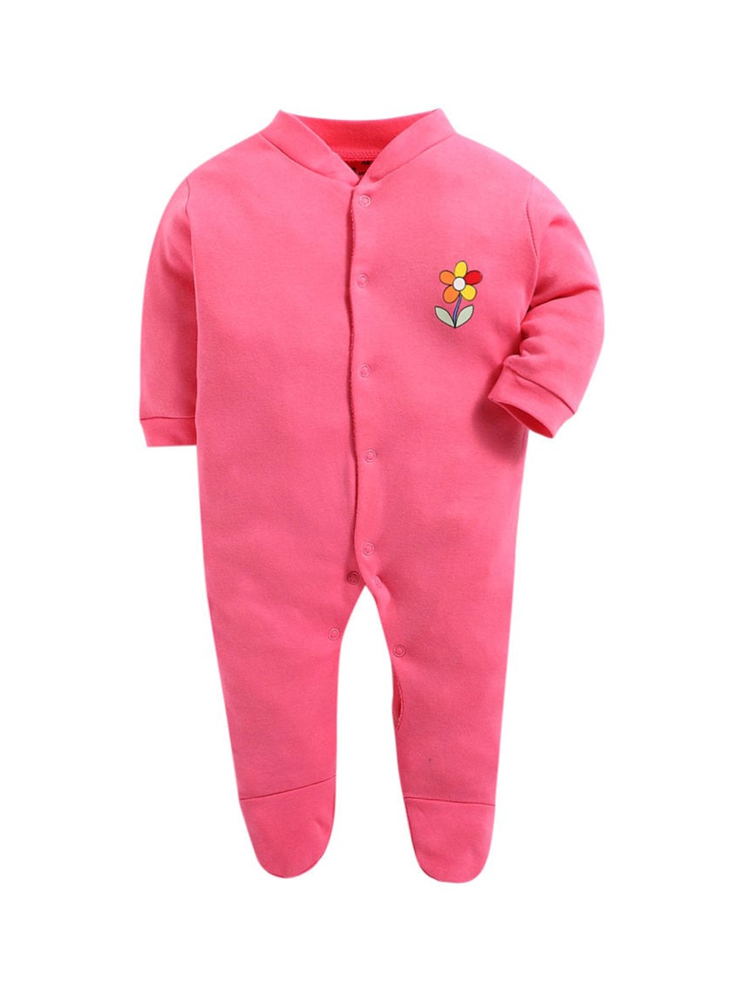 

The Magic Wand Infant Pink Cotton Sleepsuit