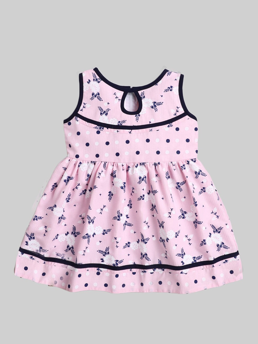 

The Magic Wand Girls Pink Printed Fit & Flare Dress