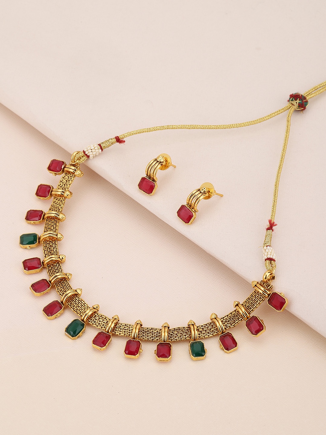 

KOLHA-BY CARLTON Women Gold Plated Necklace Set
