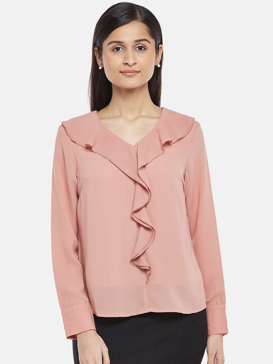 

Annabelle by Pantaloons Pink Ruffles Top