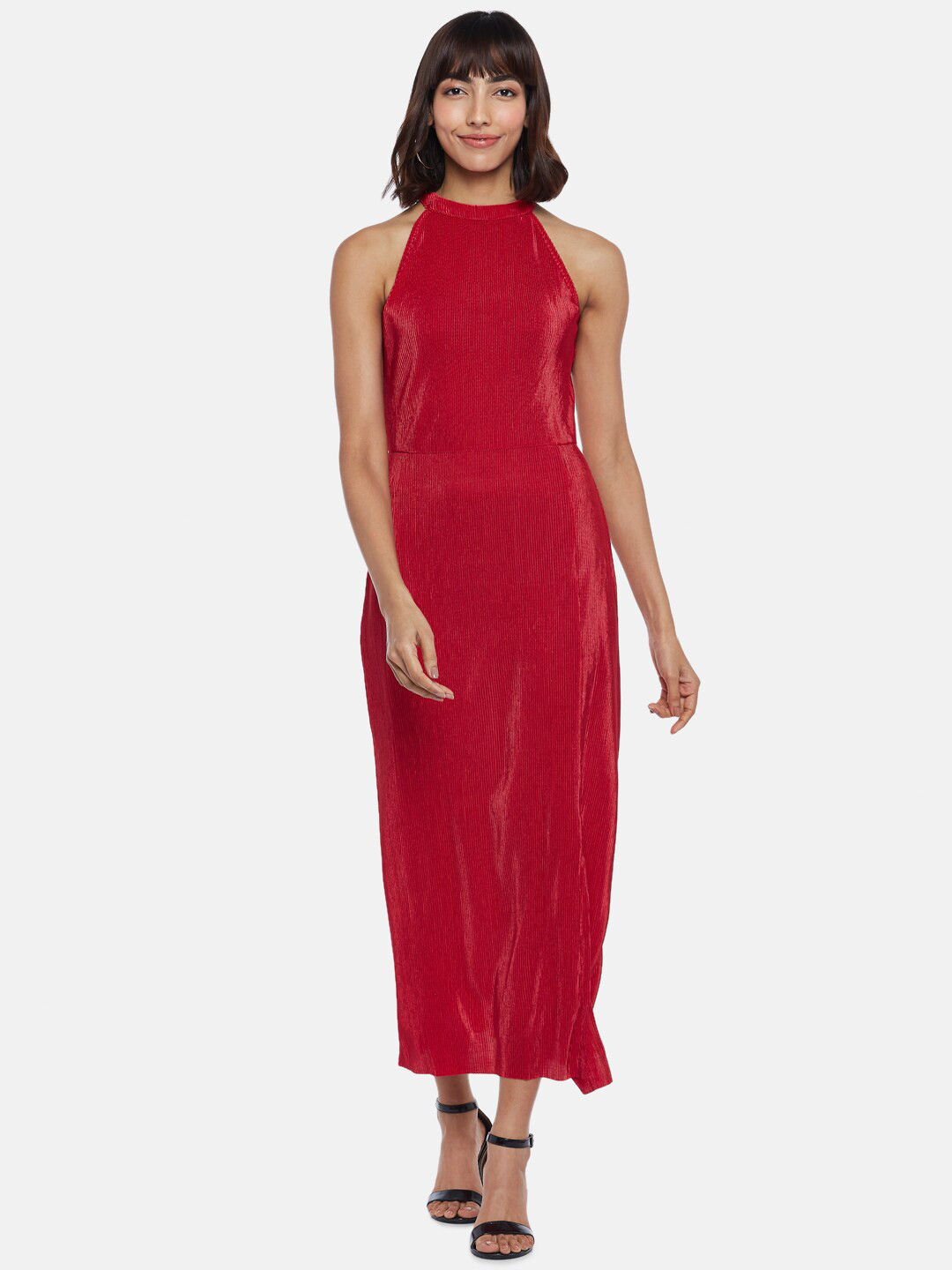 

People Red Sheath Maxi Dress