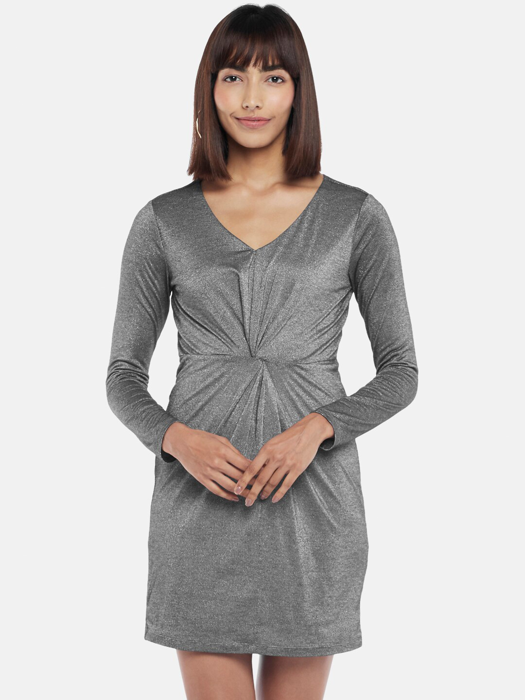 

People Black A-Line Dress