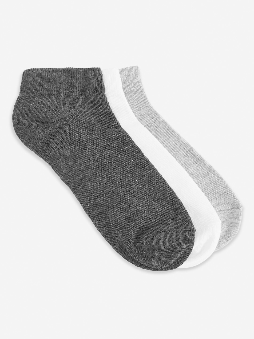 

Honey by Pantaloons Women Pack Of 3 Solid Ankle-Length Socks, Grey