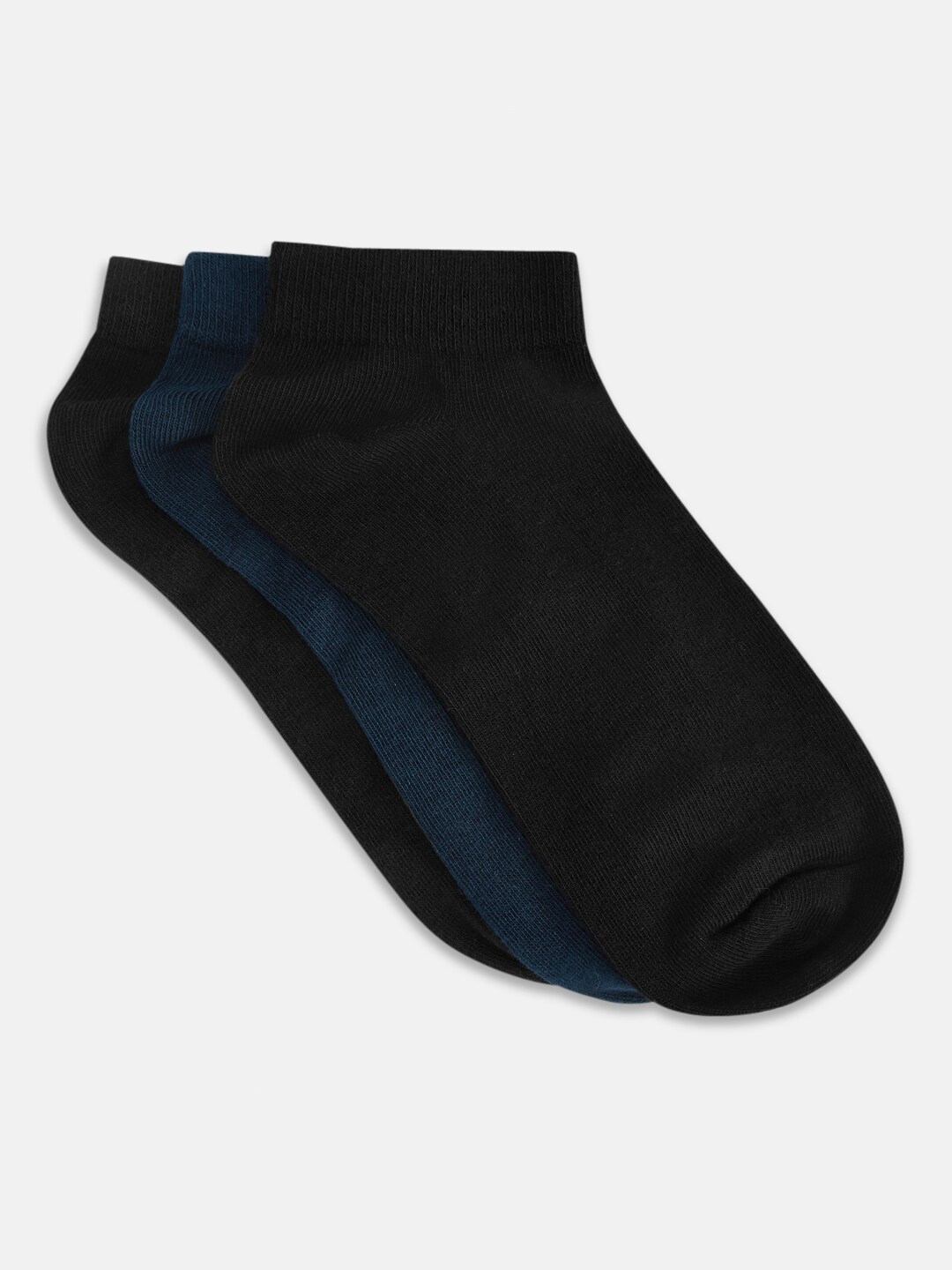 

Honey by Pantaloons Women Pack Of 3 Black Solid Ankle Length Socks