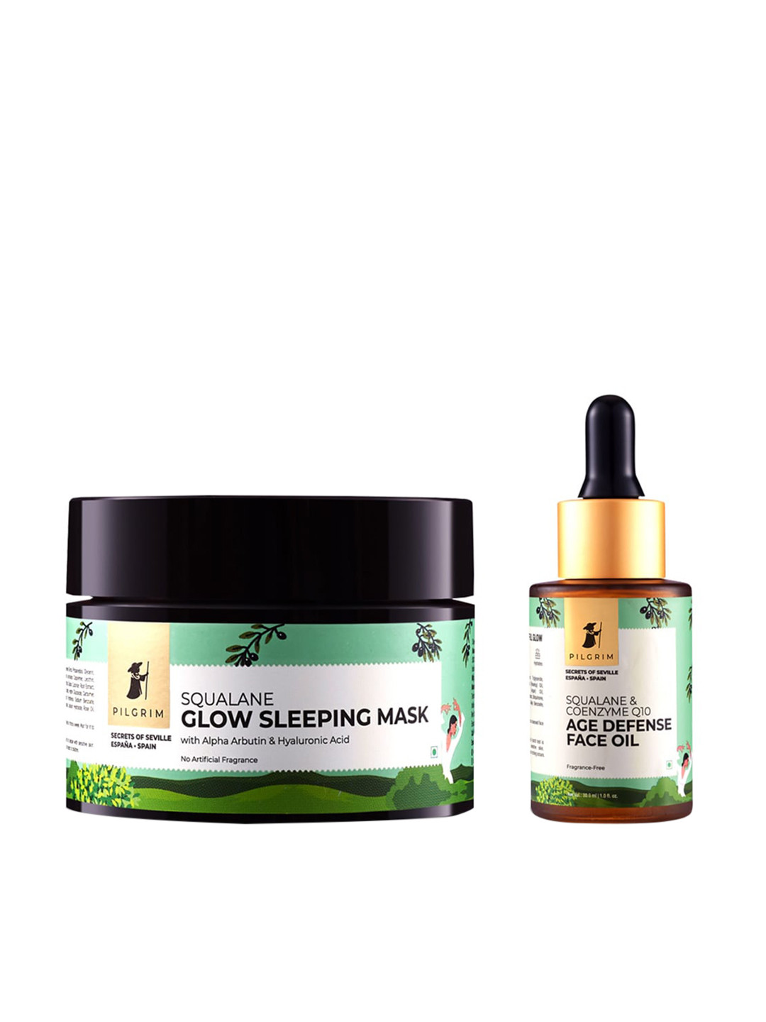 

Pilgrim Double Duty Intense Hydration Combo - Scars, Hyperpigmentation, For Glowing Skin, White