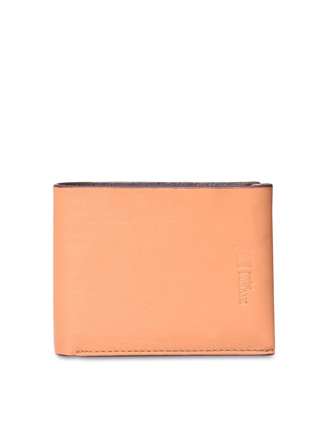 

Pavers England Men Tan Brown Leather Two Fold Wallet