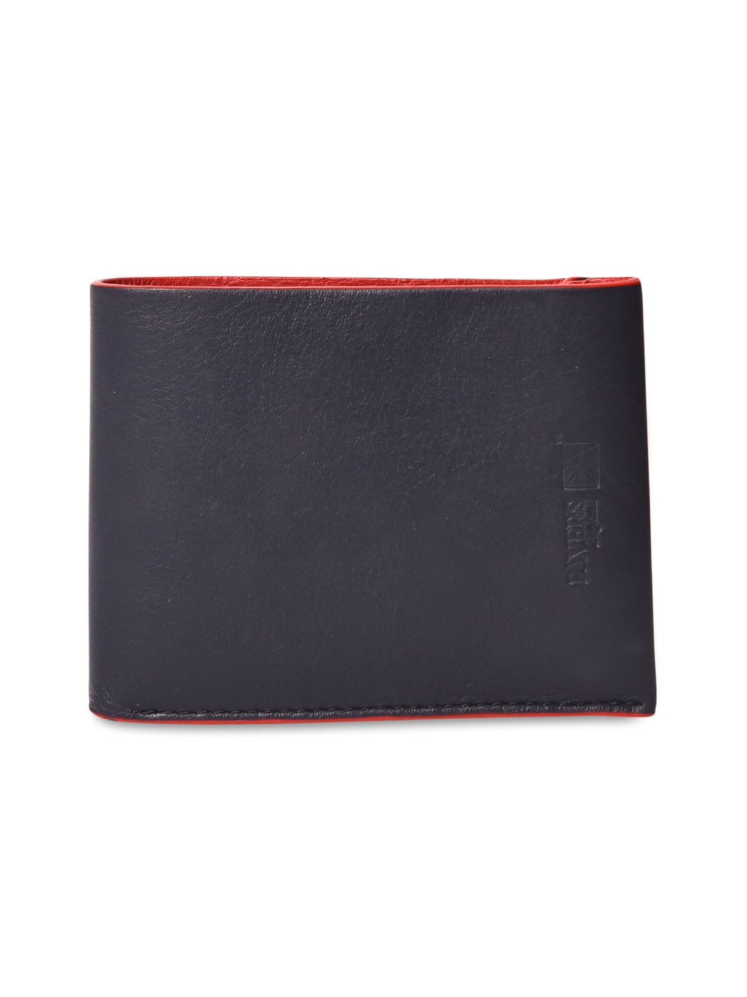 

Pavers England Men Navy Blue Leather Two Fold Wallet