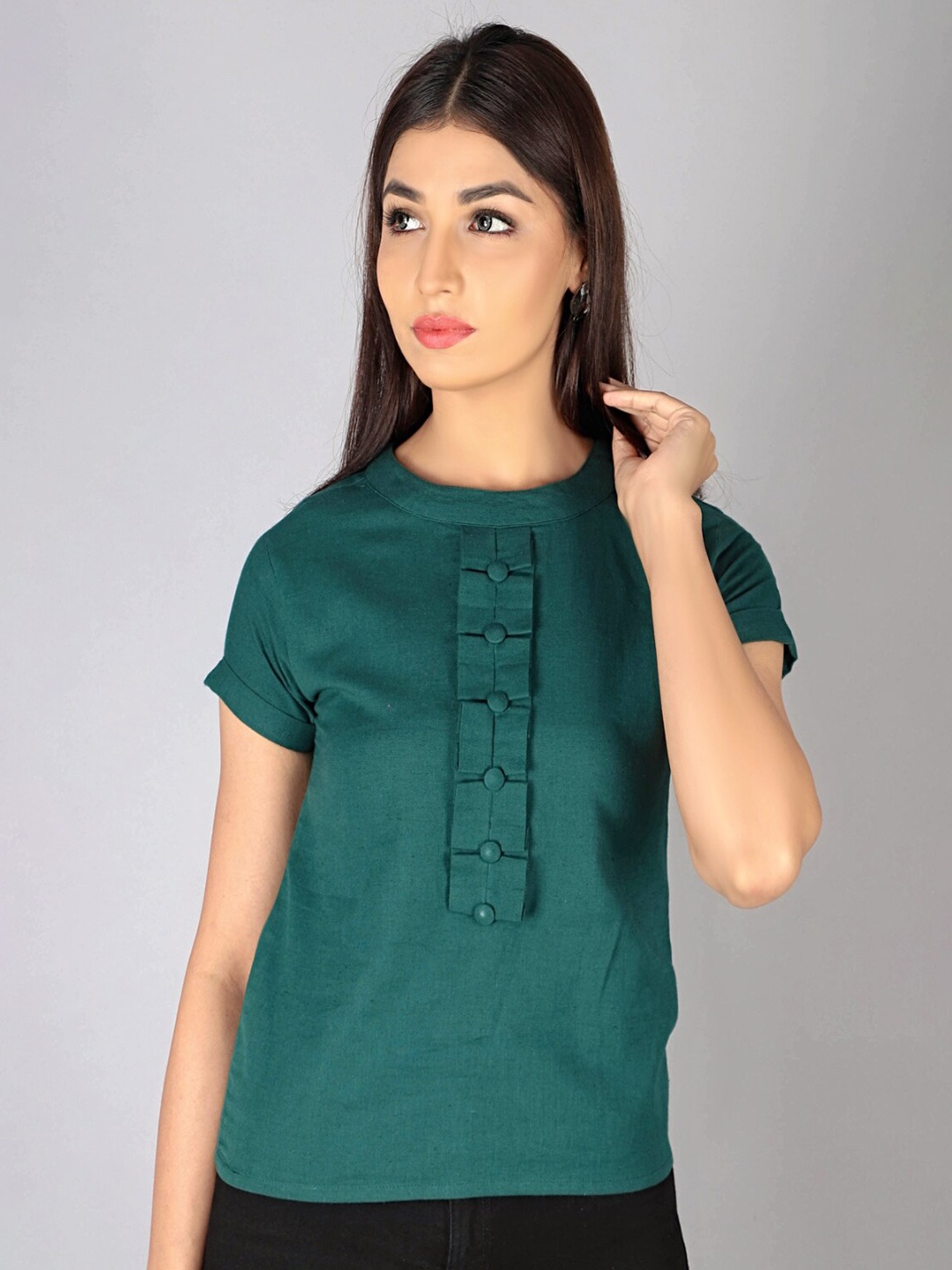 

KALINI Green Cotton Top