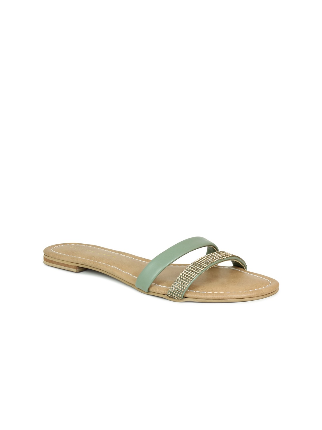 

DESIGN CREW Women Green One Toe Flats