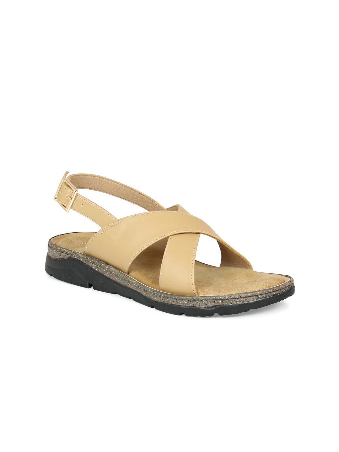 

DESIGN CREW Women Beige Open Toe Flats