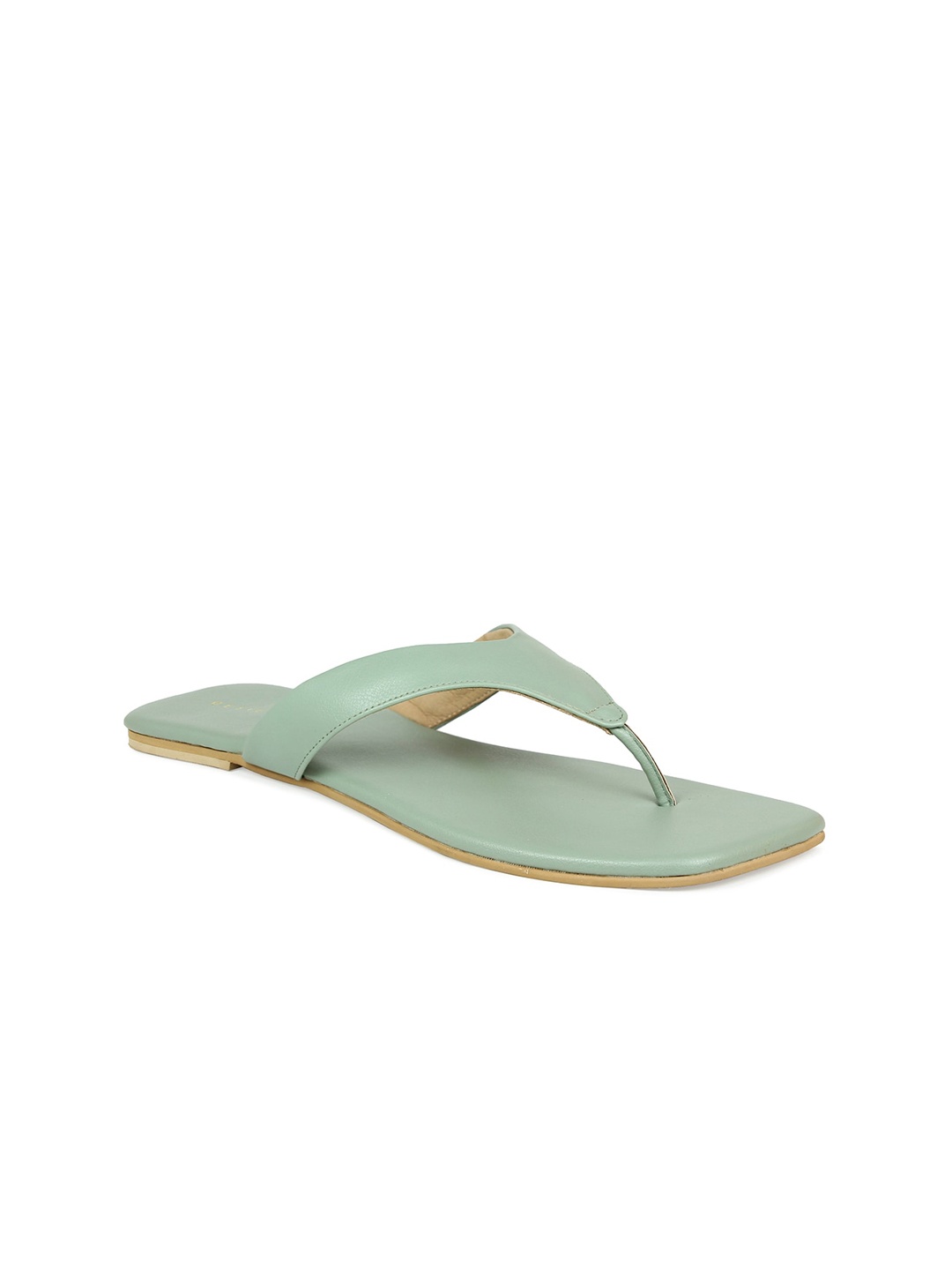 

DESIGN CREW Women Green T-Strap Flats