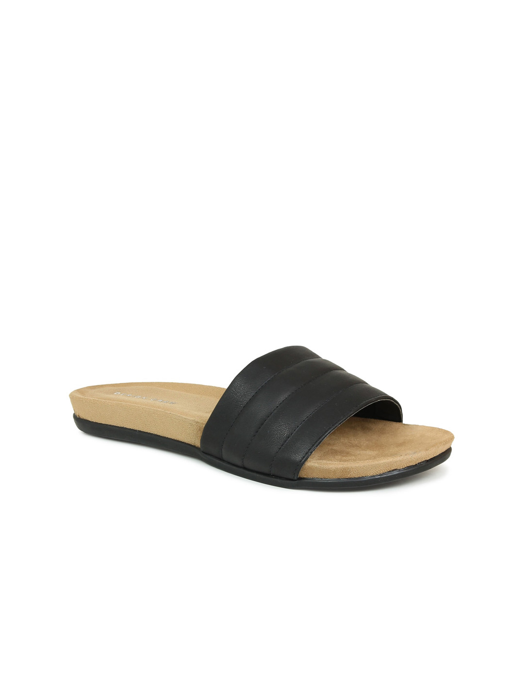

DESIGN CREW Women Black Open Toe Flats