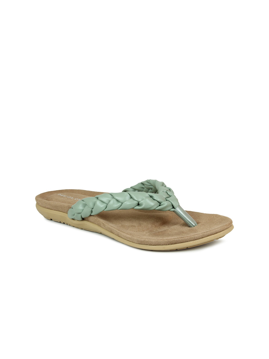 

DESIGN CREW Women Green T-Strap Flats