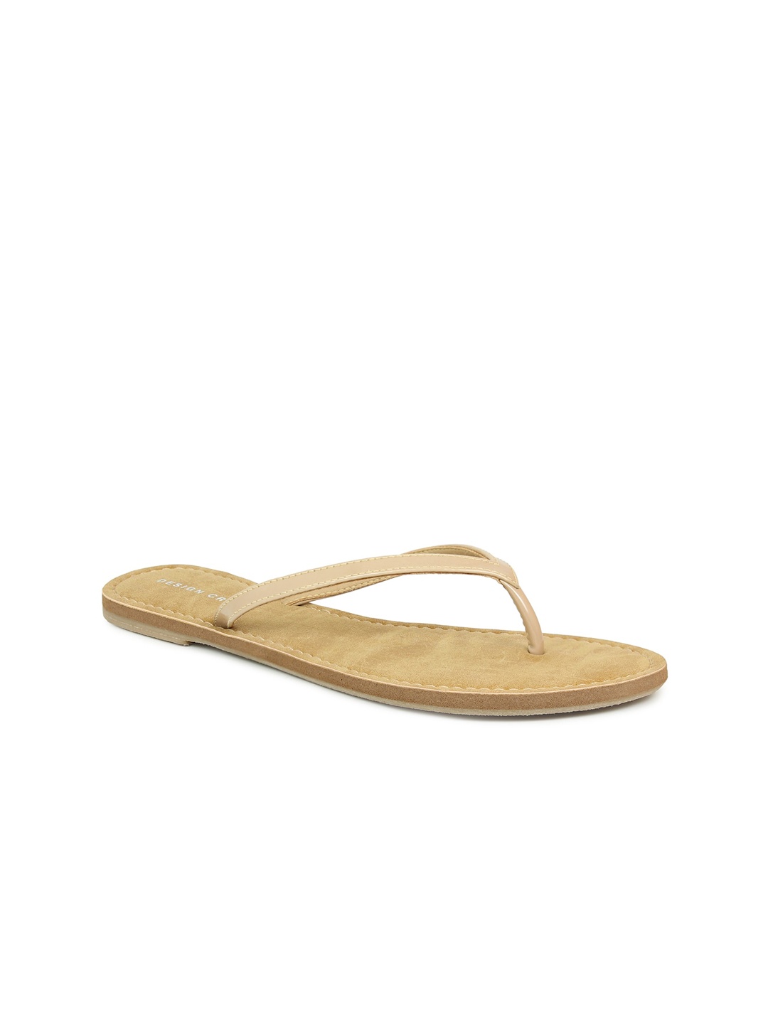 

DESIGN CREW Women Beige Open Toe Flats