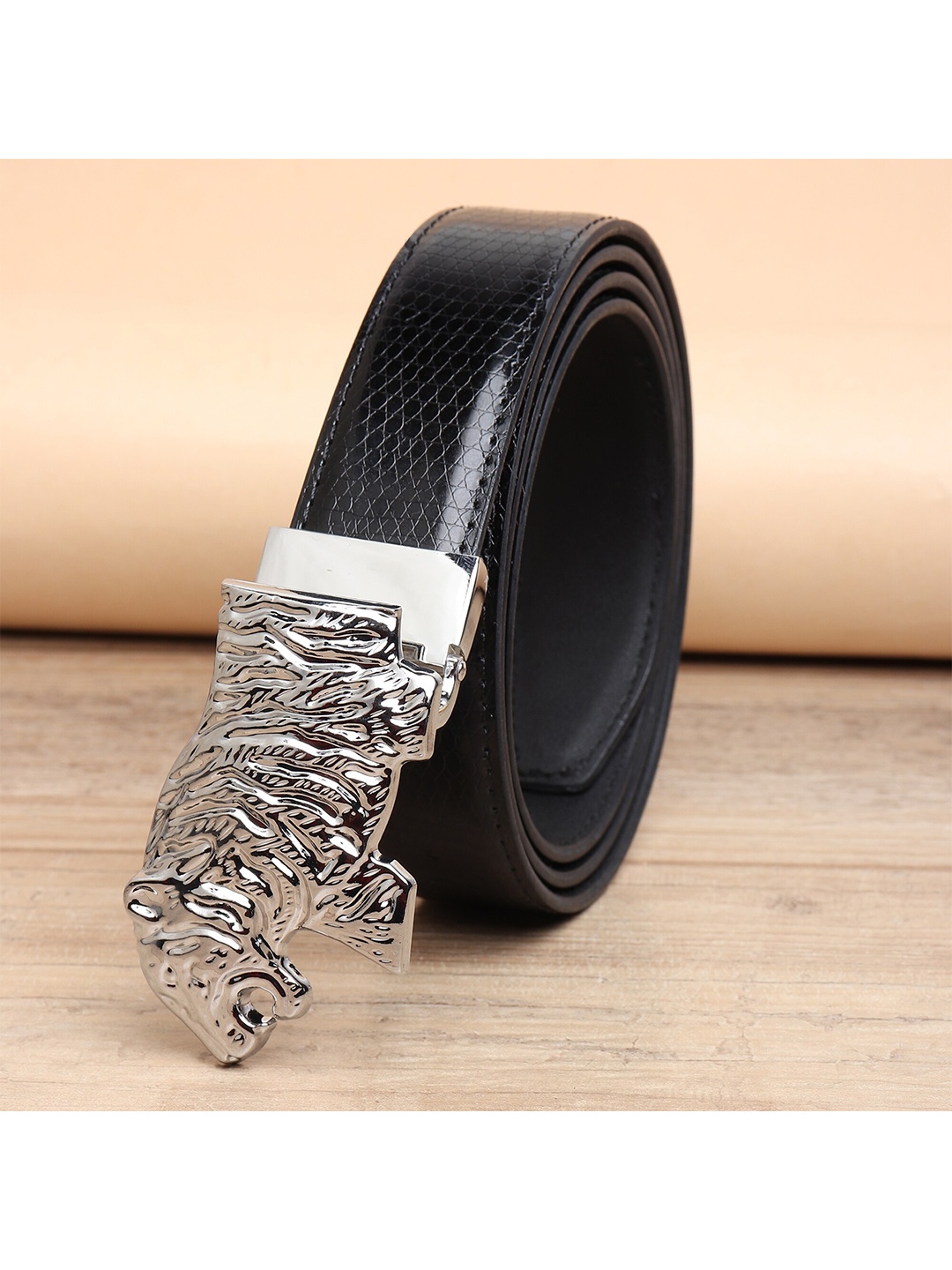 

ZORO Men Black PU Belt