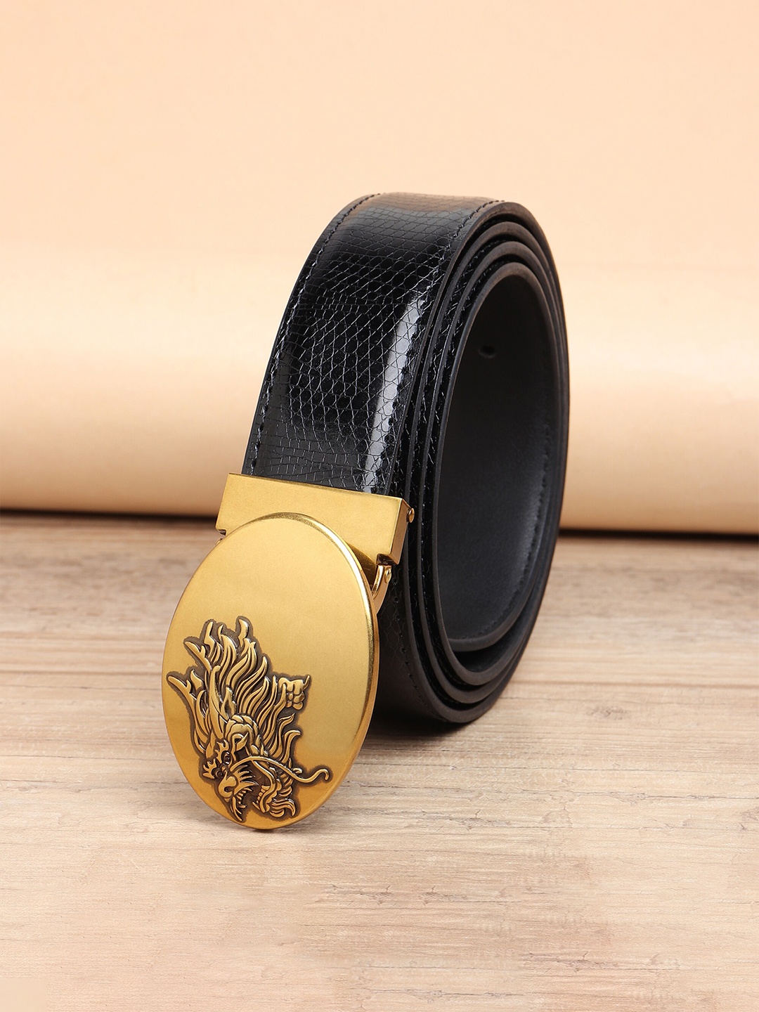 

ZORO Men Black PU Belt