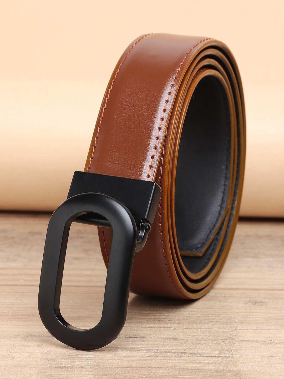 

ZORO Men Tan PU Belt