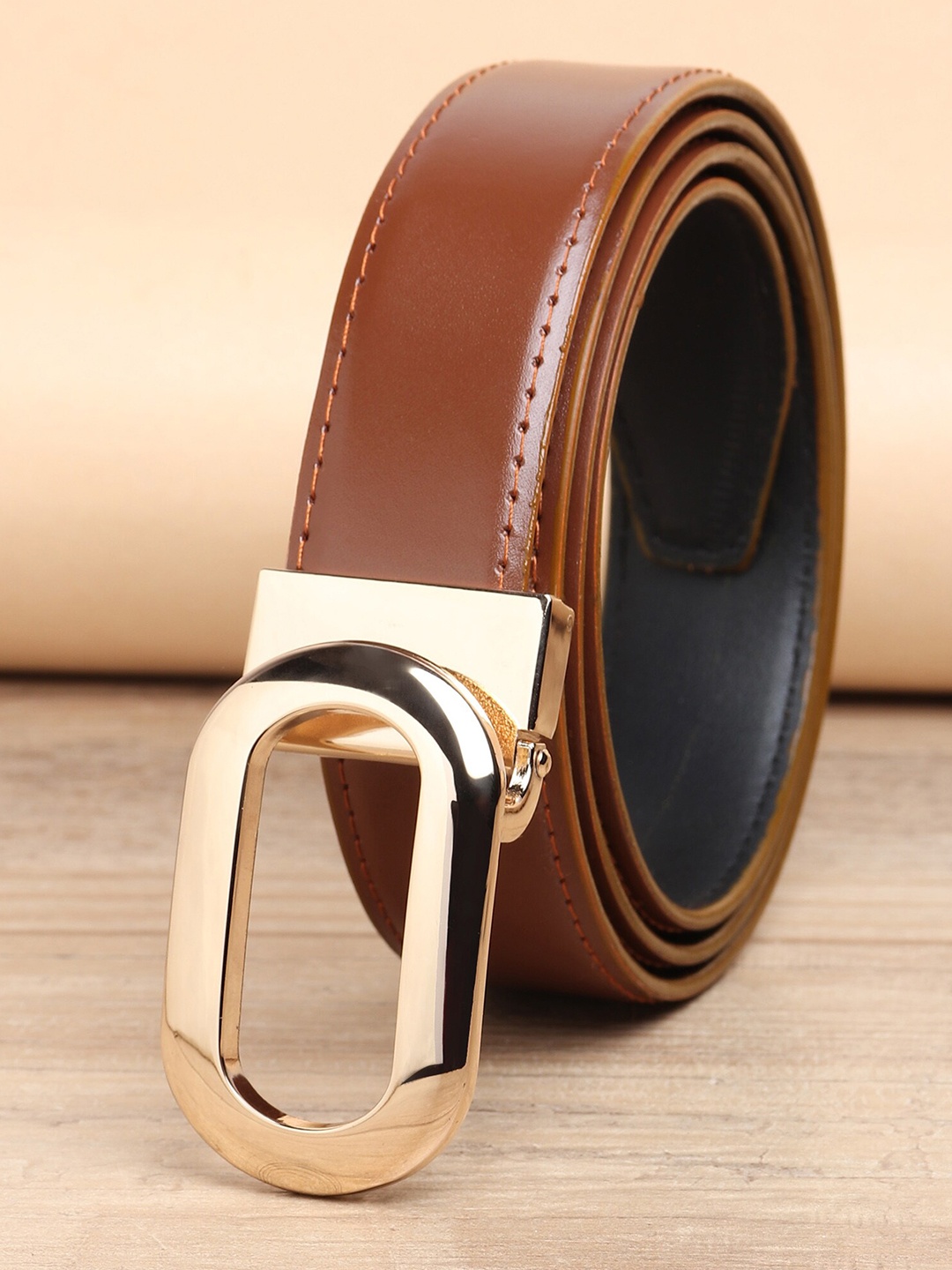 

ZORO Men Tan PU Belt