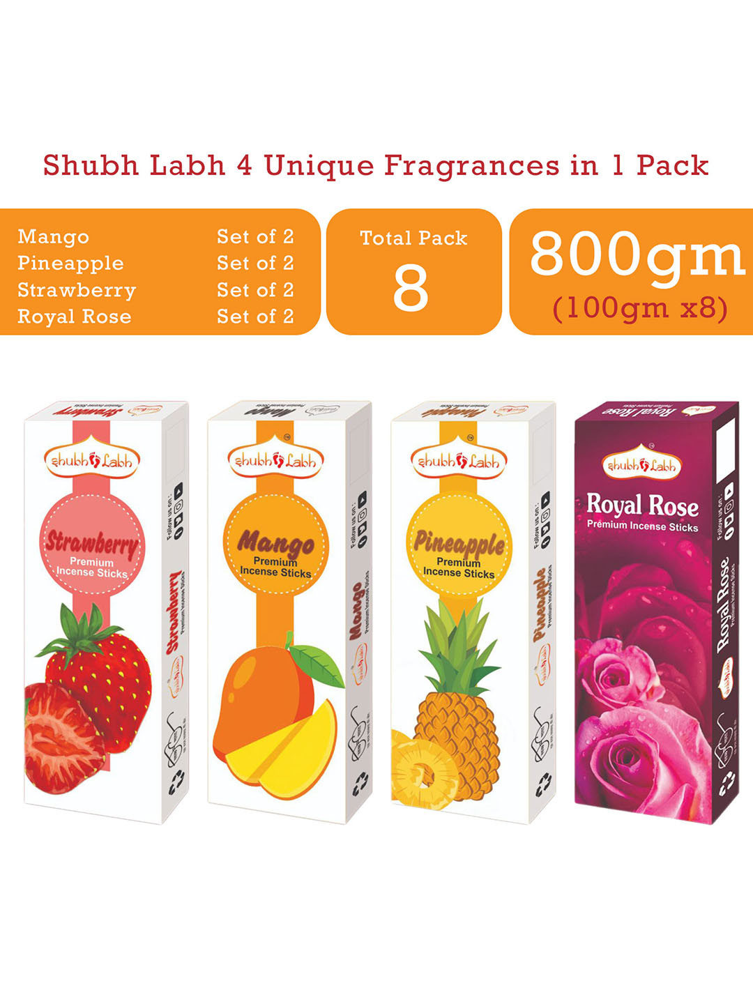 

Shubh Labh Set of 8 Black Incense Sticks