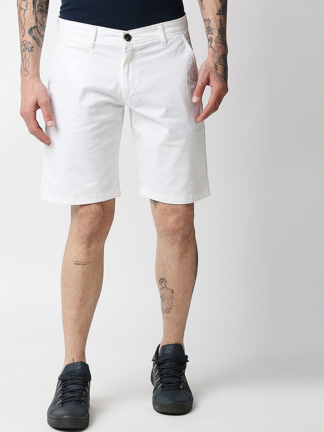 

Pepe Jeans Men White Denim Shorts