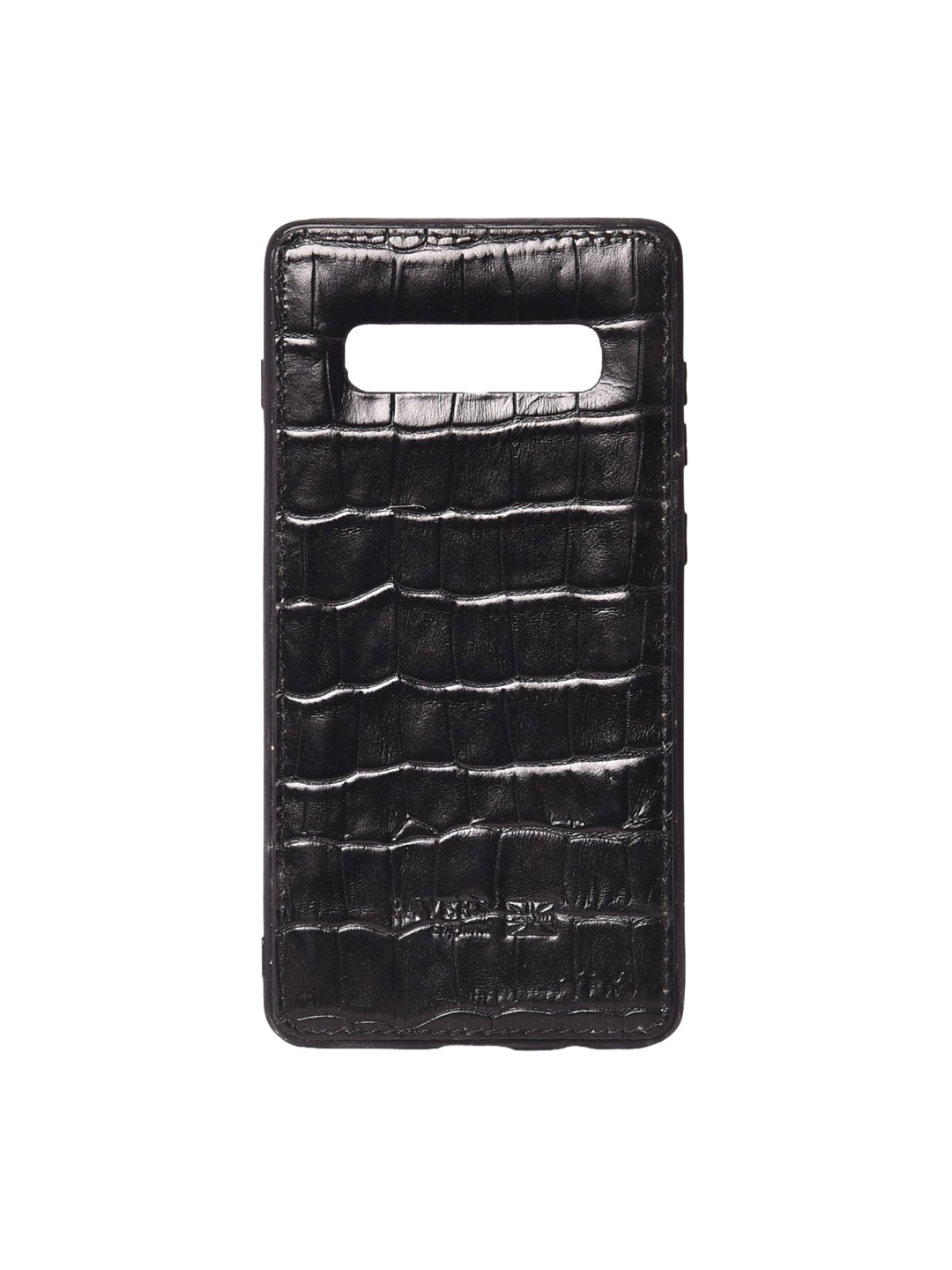 

Pavers England Black Textured Leather Samsung Galaxy S10 Plus Back Case