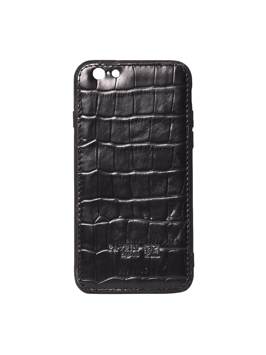 

Pavers England Black Textured Leather iPhone 6S Back Case