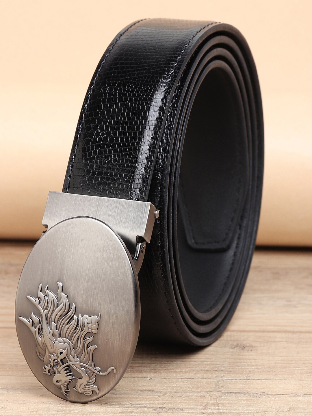 

ZORO Men Black PU Belt