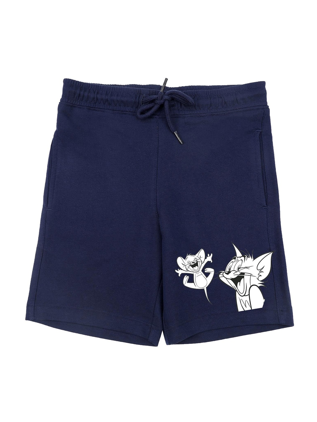 

Tom & Jerry by Wear Your Mind Boys Navy Blue Tom & Jerry Shorts