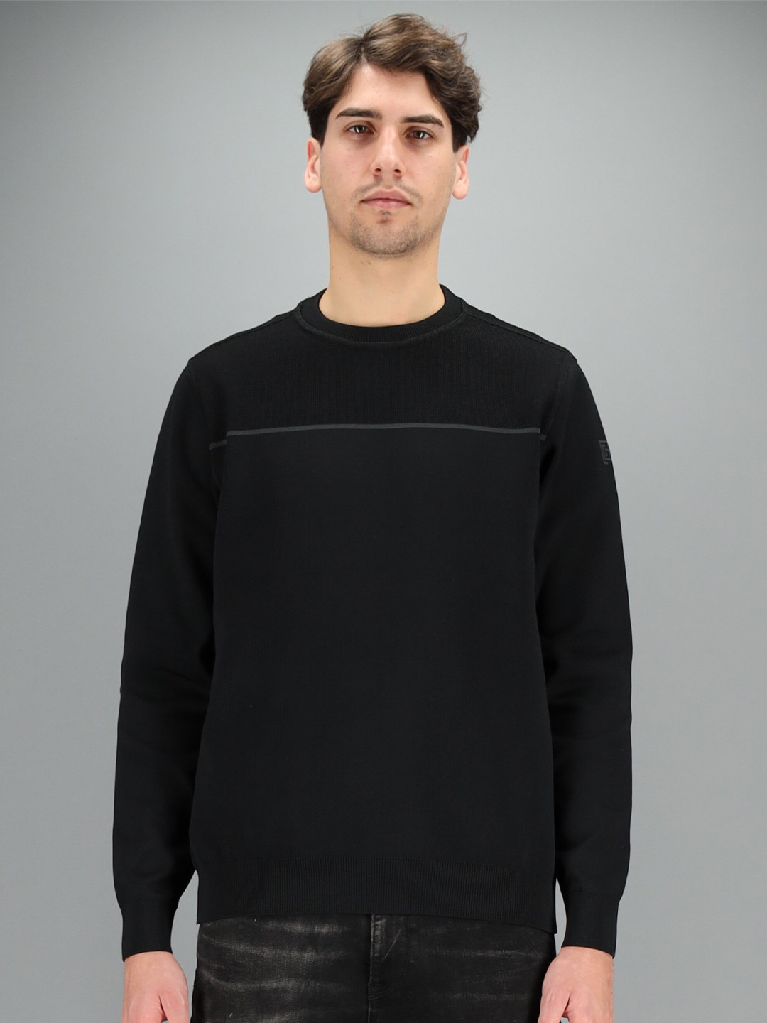 

FREESOUL Men Black Pullover Sweatshirt