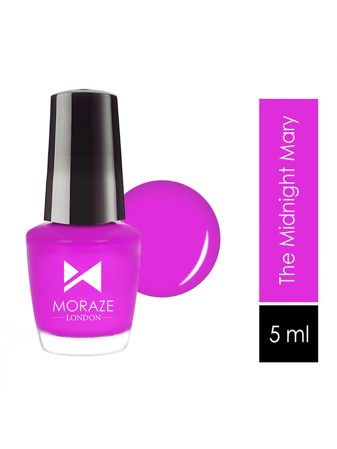 

Moraze Neon Nail Polish - The Midnight Mary, Purple