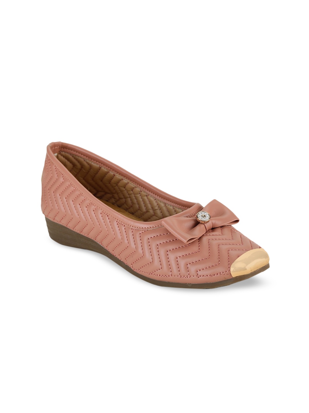 

TRASE Women Rose Textured Ballerinas Flats