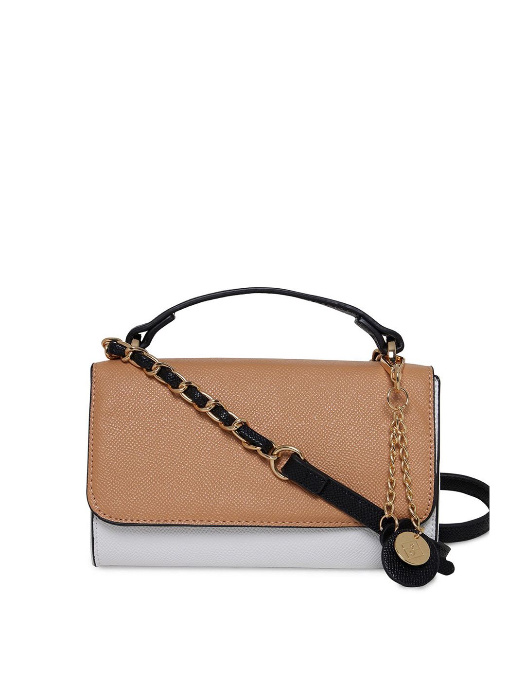 

Call It Spring Women White & Brown Solid Envelope