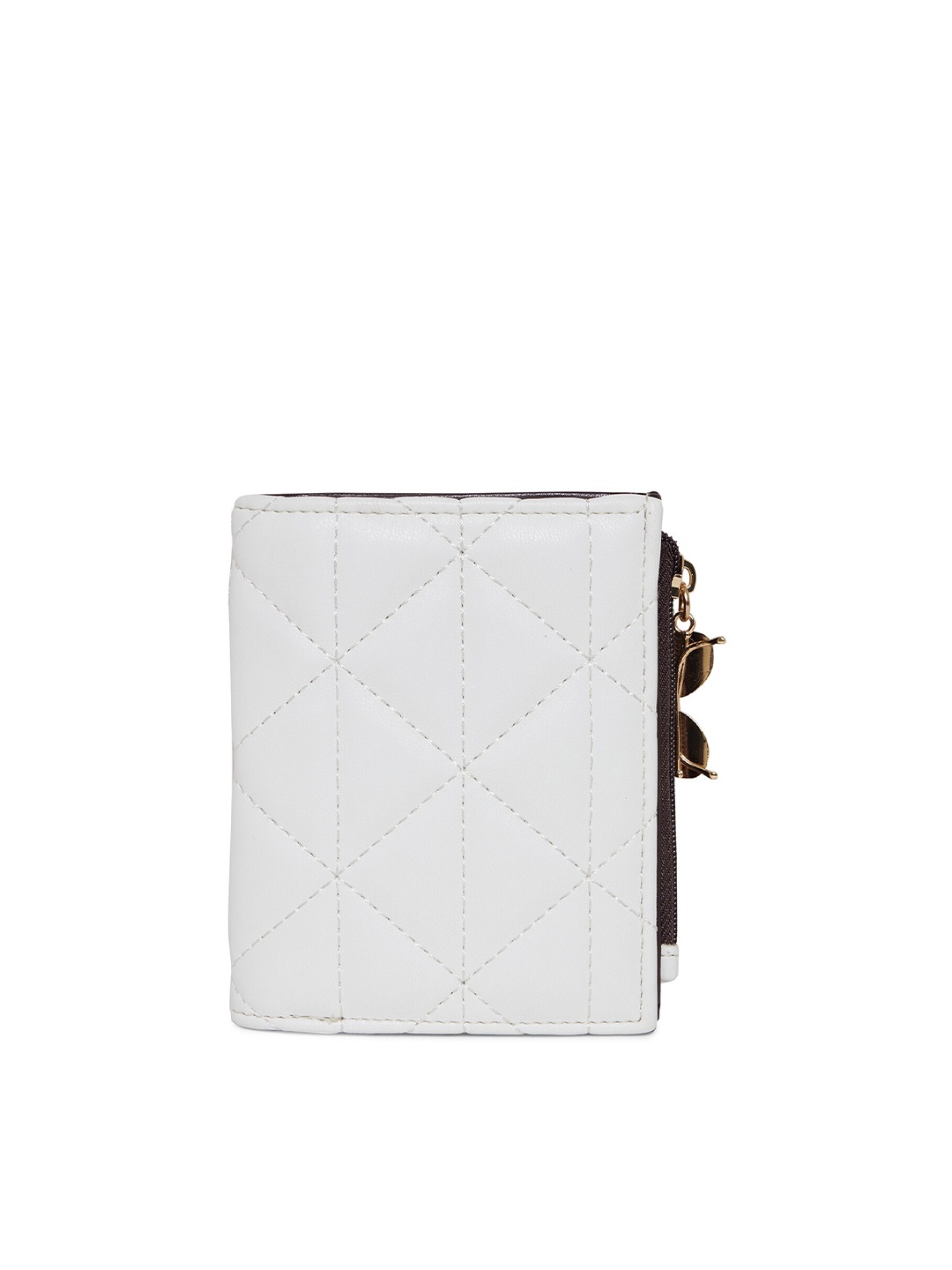 

Call It Spring Women White Quilted Two Fold Wallet