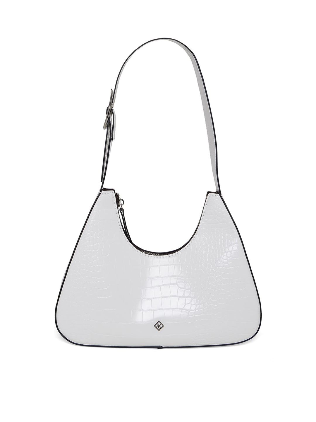 

Call It Spring Women White Textured Bucket Hobo Bag