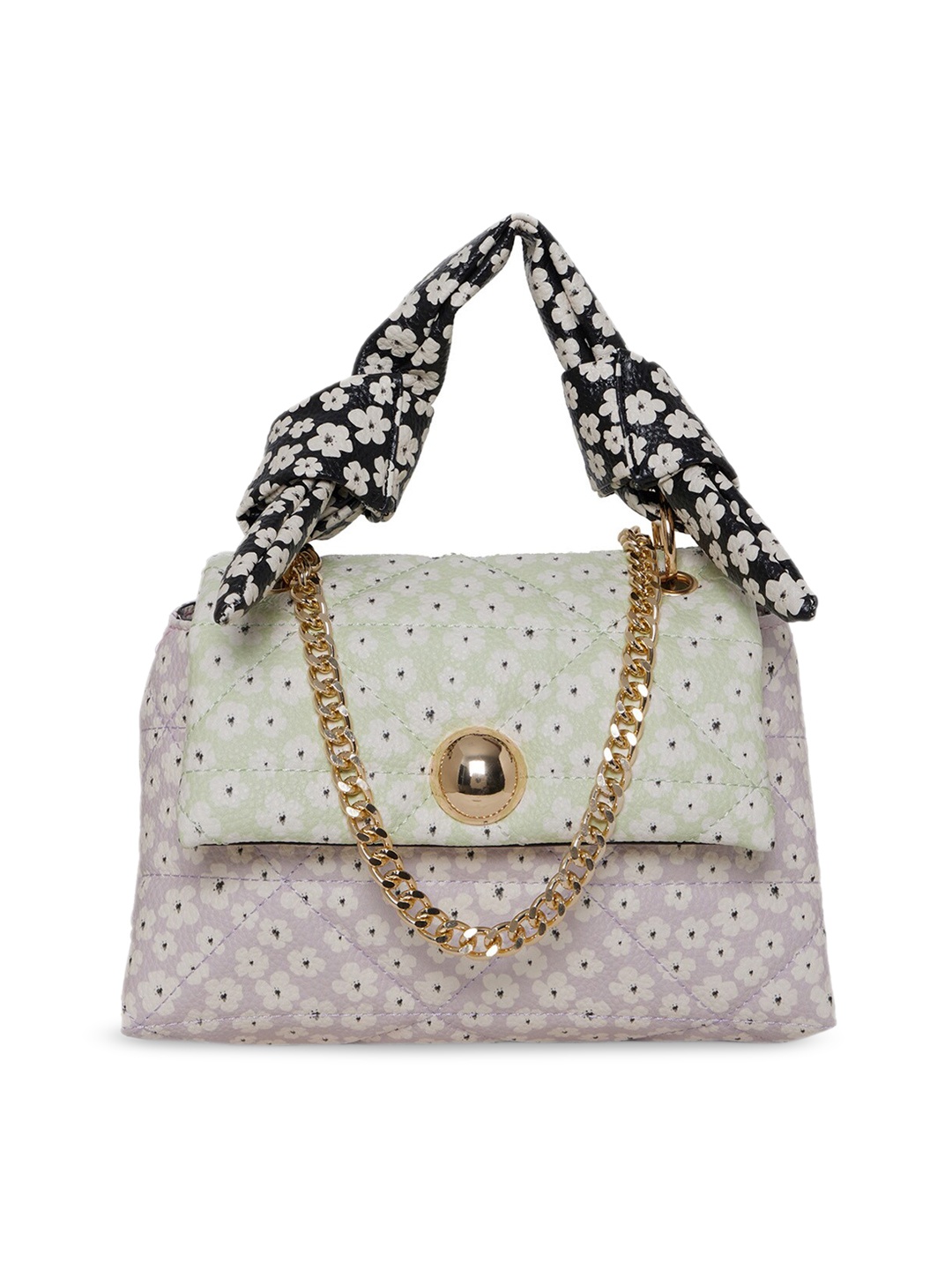 

Call It Spring Women Multicoloured Floral Printed Structured Satchel, Multi