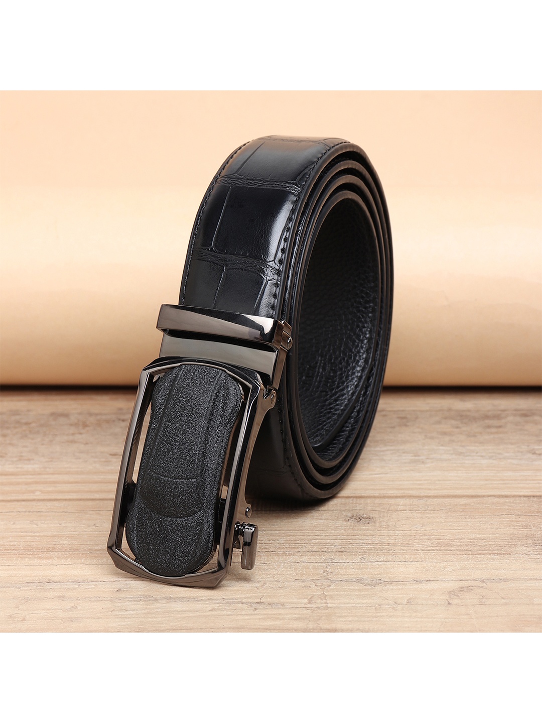 

ZORO Men Black PU Belt