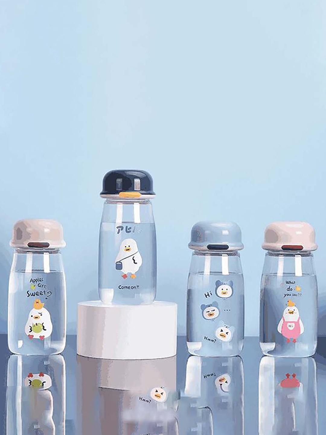 

MARKET99 Transparent Printed Water Bottle