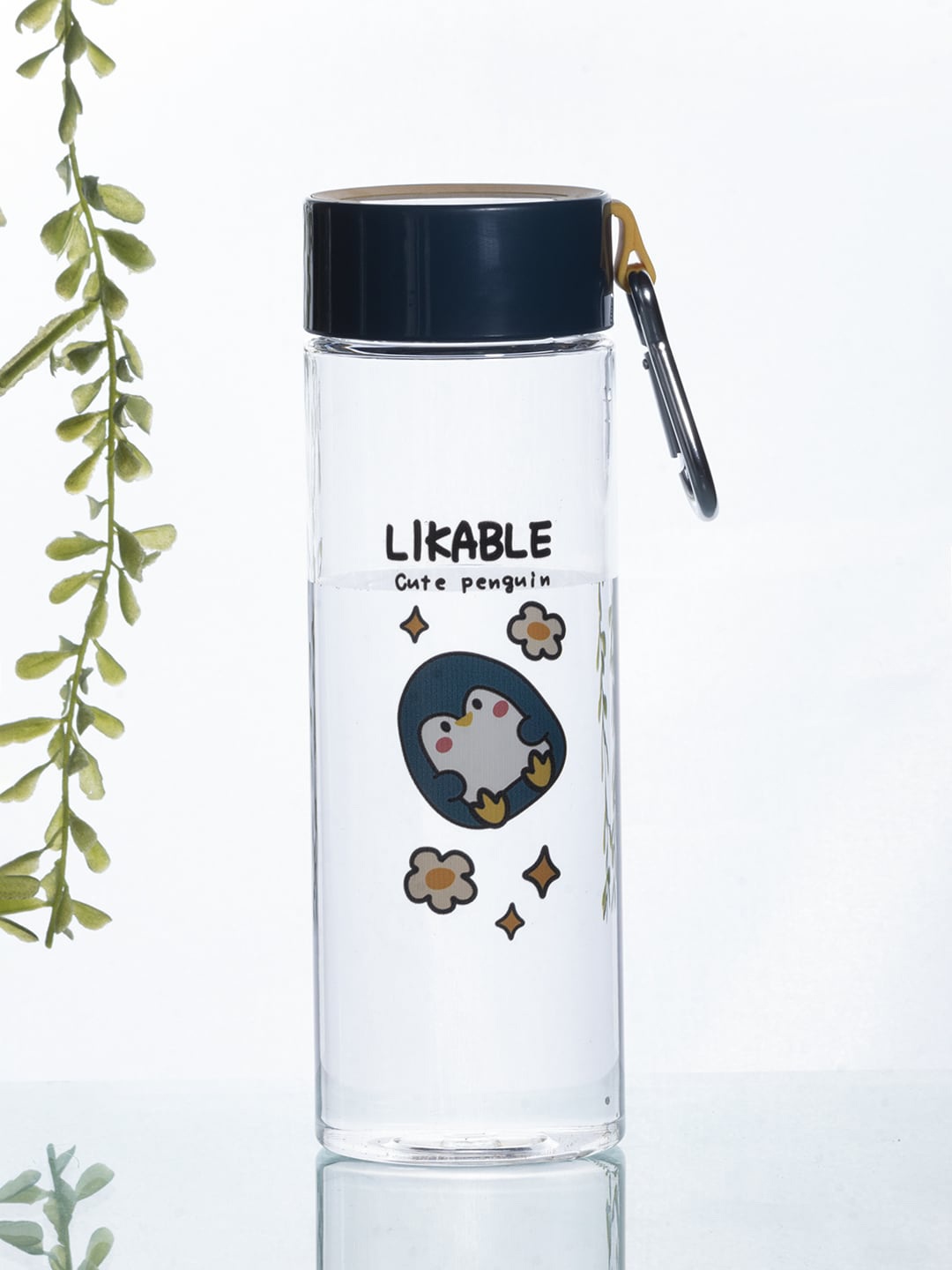 

MARKET99 Green & Transparent Printed BPA Free Water Bottle 500 ml