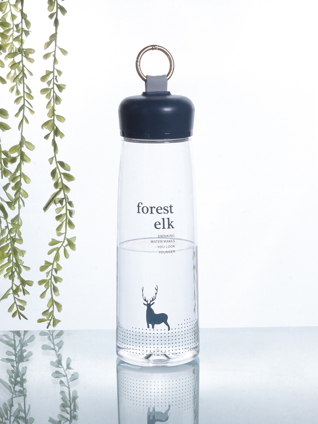 

MARKET99 Navy Blue Printed Water Bottle 630 Ml