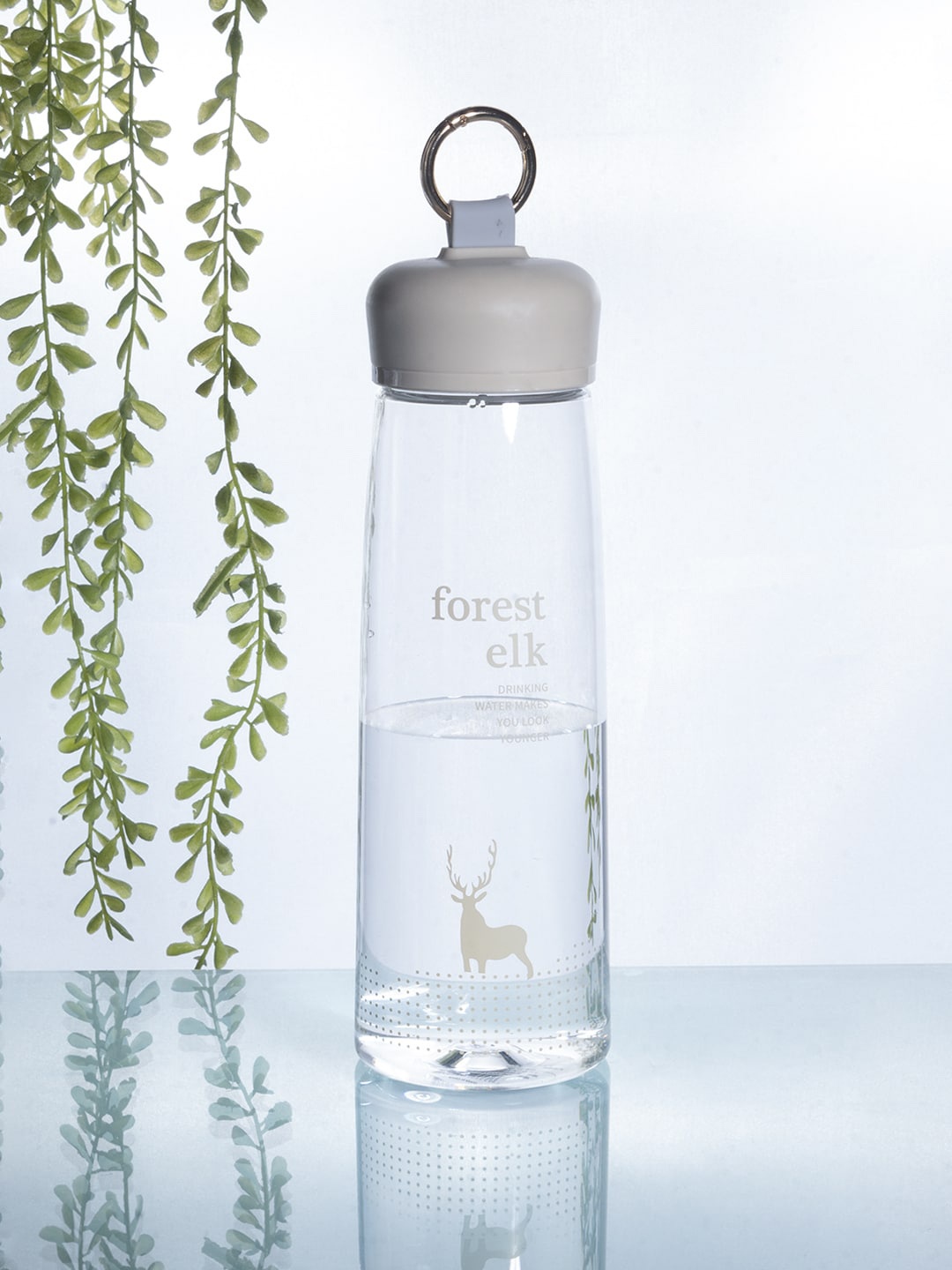 

MARKET99 Brown & Transparent Printed Water Bottle 630 Ml