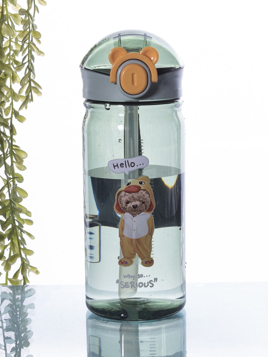 

MARKET99 Olive Printed Water Bottle