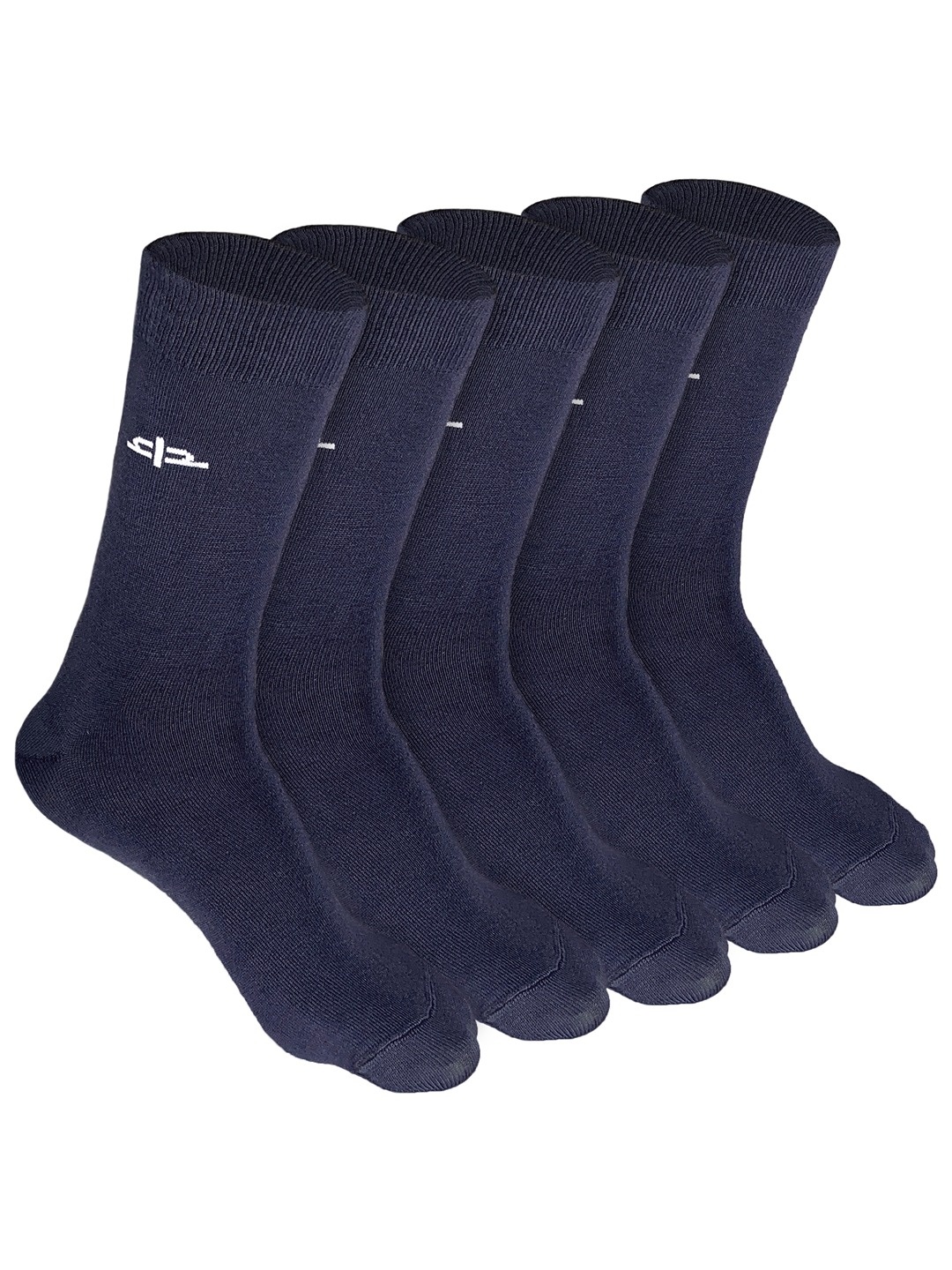 

Heelium Men Pack of 5 Bamboo Super Soft & Odour-Free Breathable Crew-Length Socks, Grey