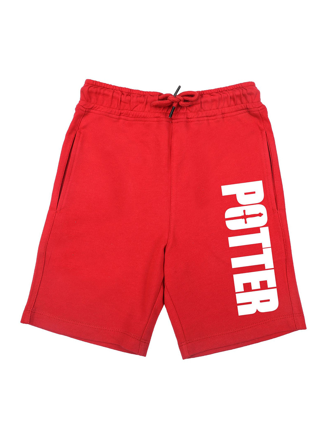 

Harry Potter by Wear Your Mind Boys Red Typography Printed Harry Potter Shorts