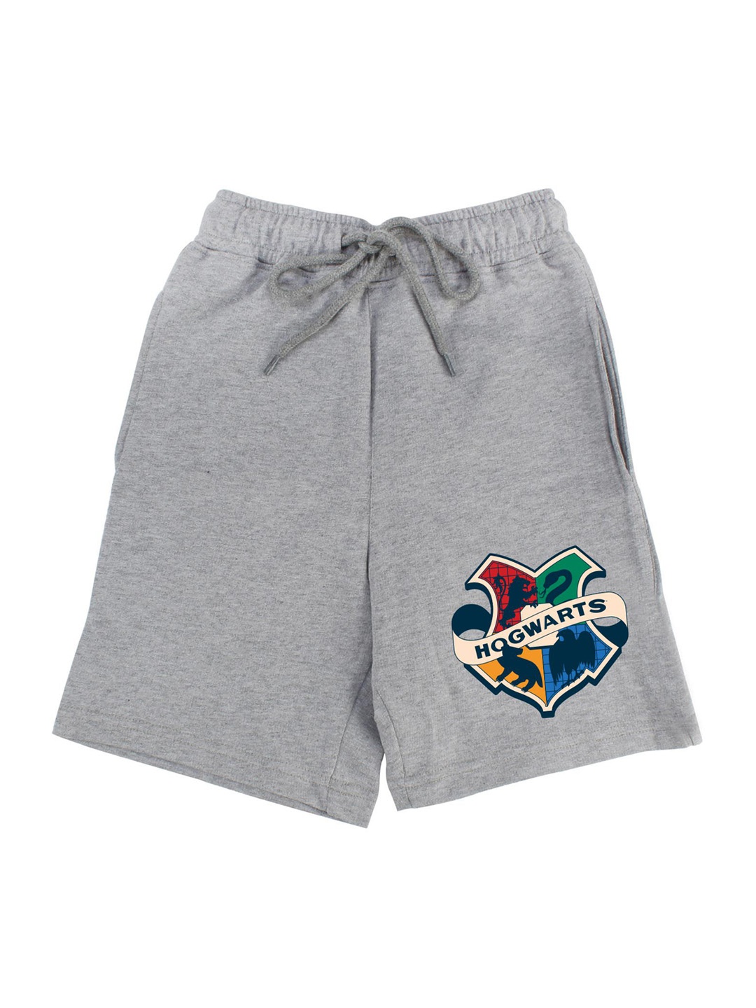 

Harry Potter by Wear Your Mind Boys Grey Printed Harry Potter Shorts