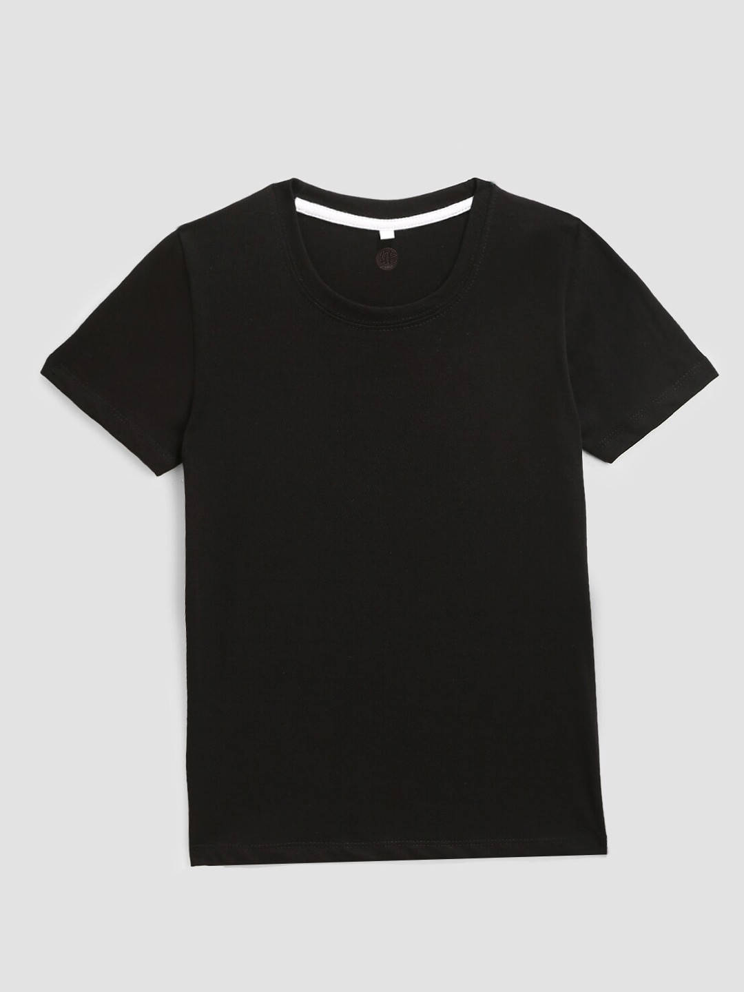 

YK Boys Black Running Cotton T-shirt