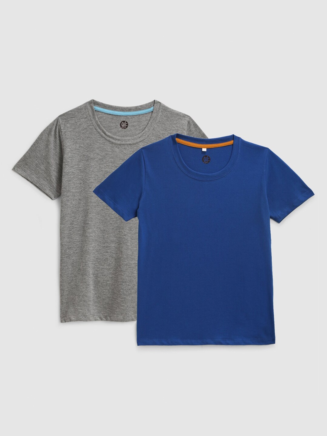 

YK Boys Pack Of 2 Cotton T-shirts, Blue
