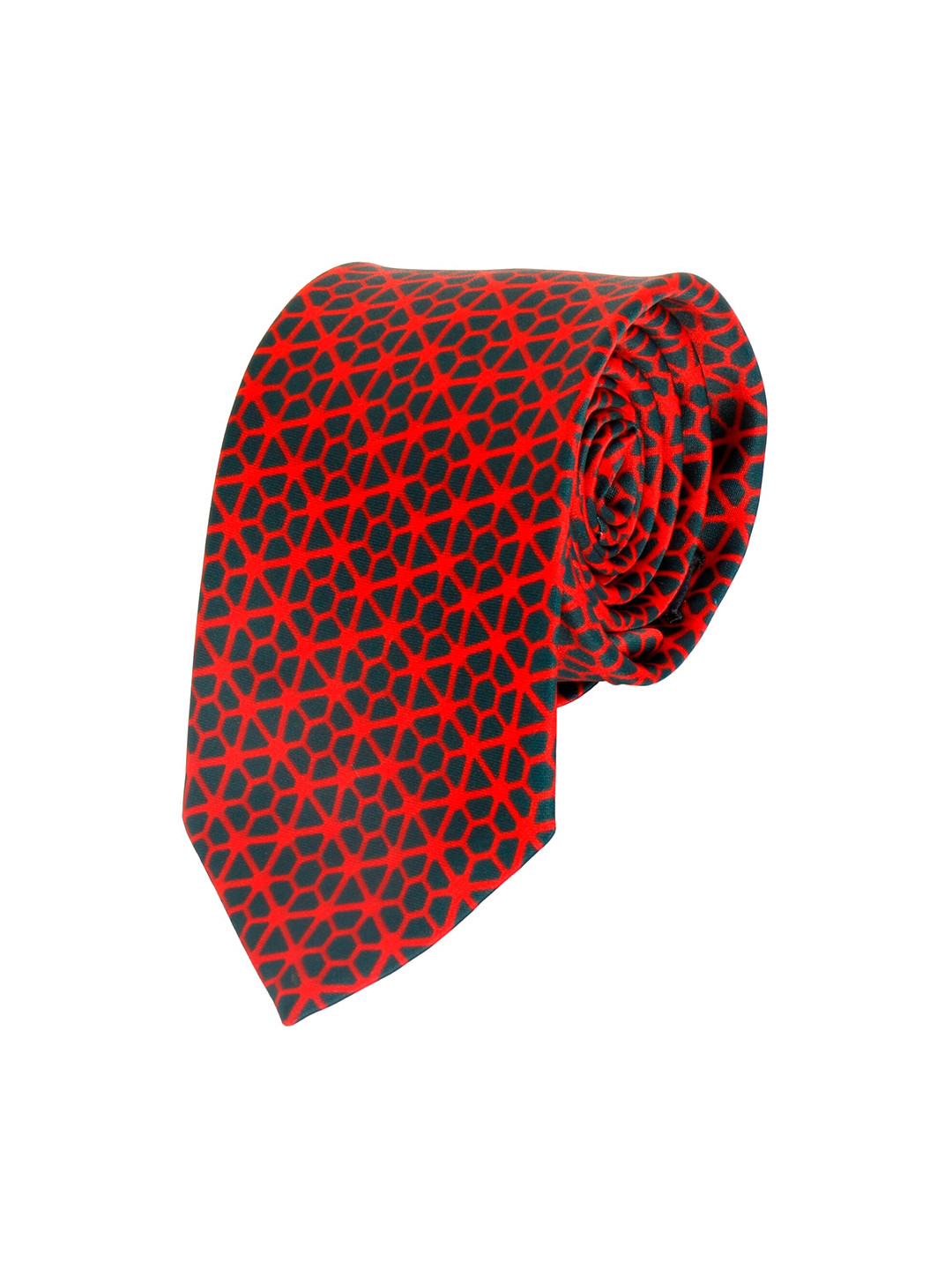 

Alvaro Castagnino Men Red & Black Printed Skinny Tie