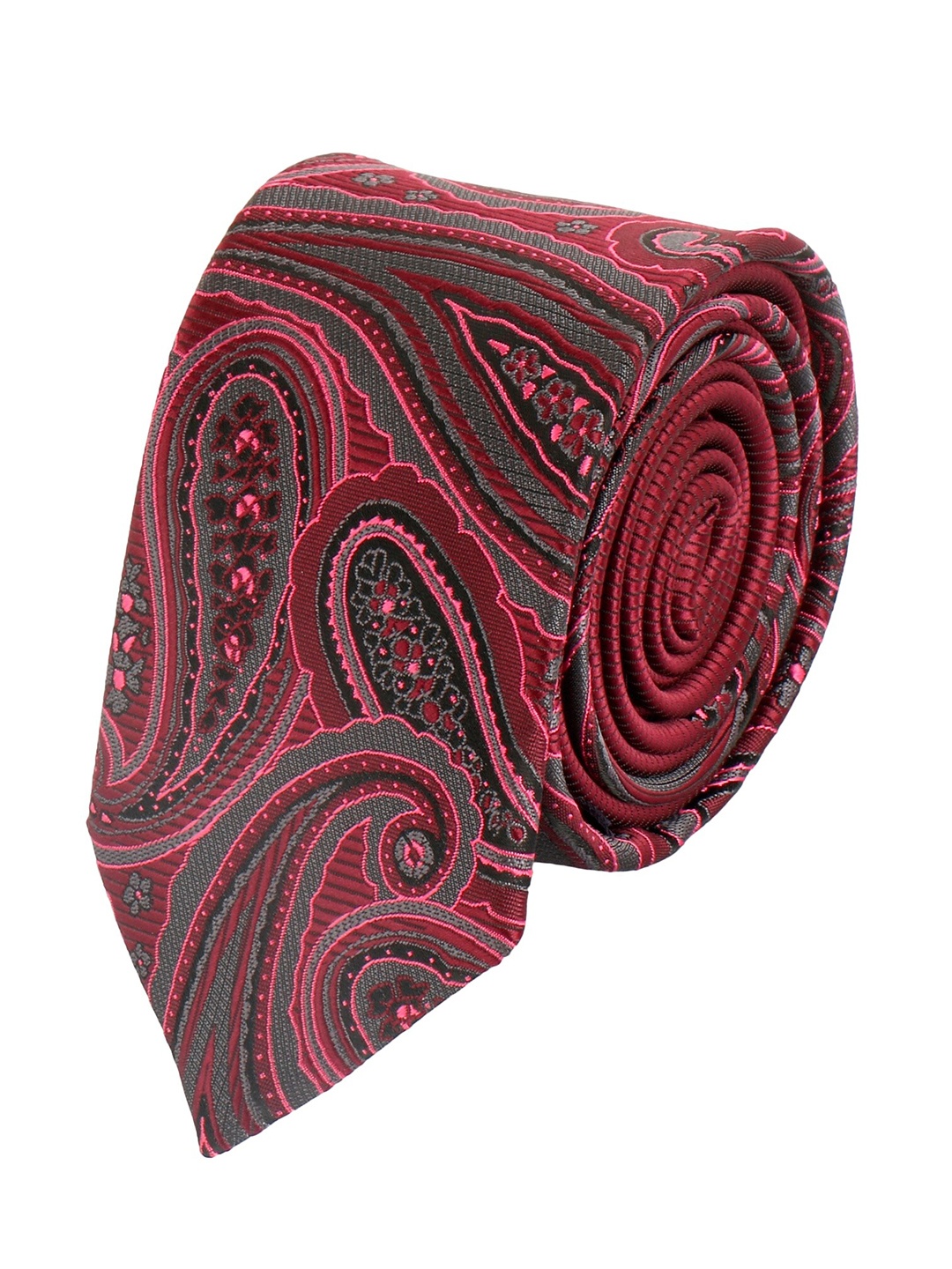 

Alvaro Castagnino Men Maroon Printed Skinny Tie